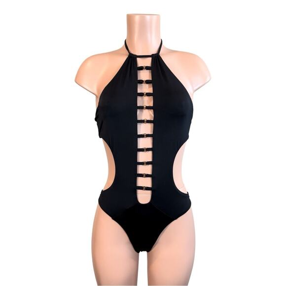 BEACH BUNNY BASICS ONE PIECE SWIMSUIT SZ XL $198 - Picture 4 of 13